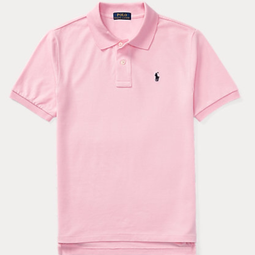 Polo Ralph Lauren stretch mesh pink Polo Classic fit - Picture 1 of 1